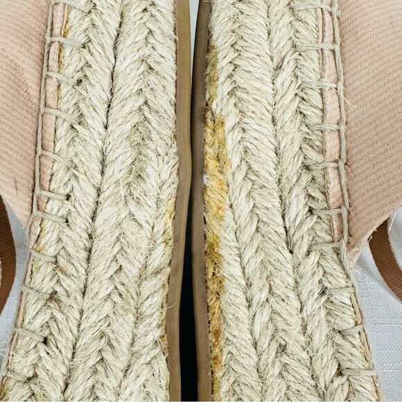 Nanette Lepore Size 8 Being Tie Ankle Ballet Esperdrilles Flats Shoes - Picture 9 of 15